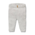 Grey Melange Organic Knitted Legging