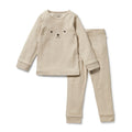 Biscuit Organic Rib Long Sleeved Pyjamas