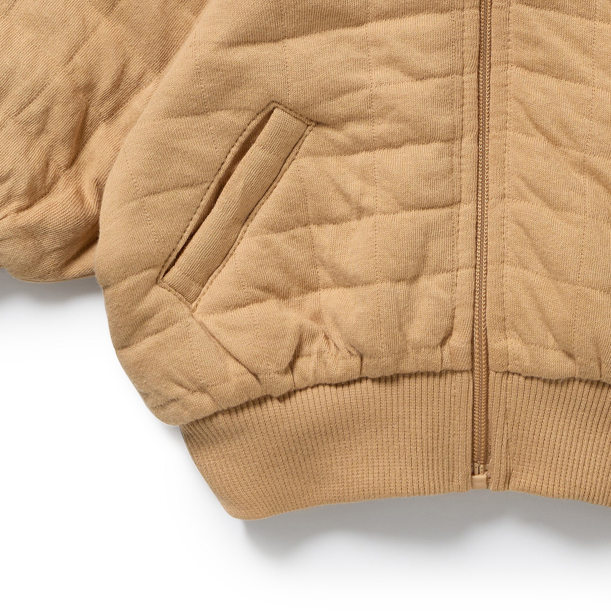 Honey Fawn Organic Quilted Jacket