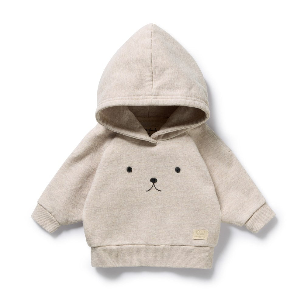 Oatmeal Organic Terry Hooded Sweat