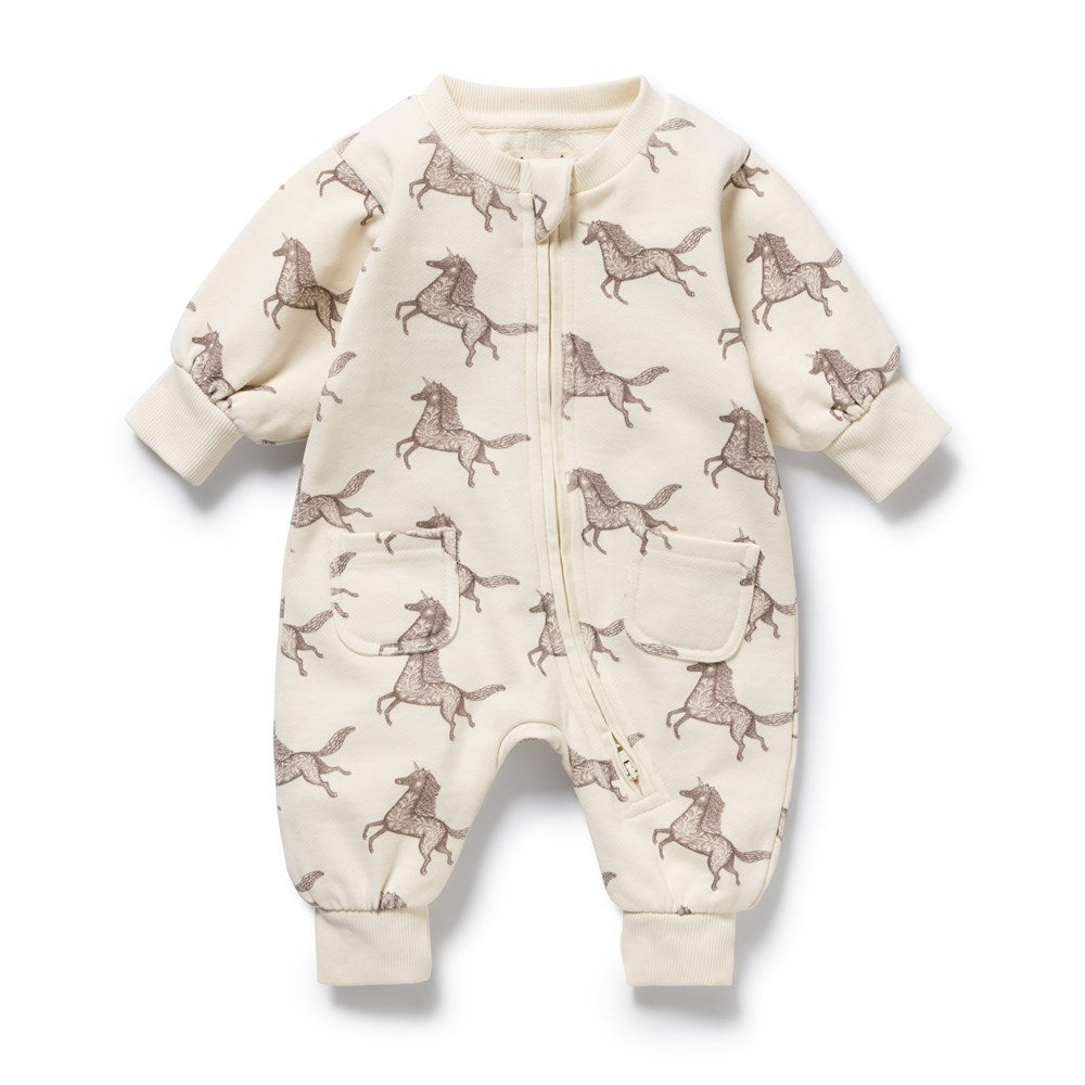 Little Unicorn Organic Terry Growsuit