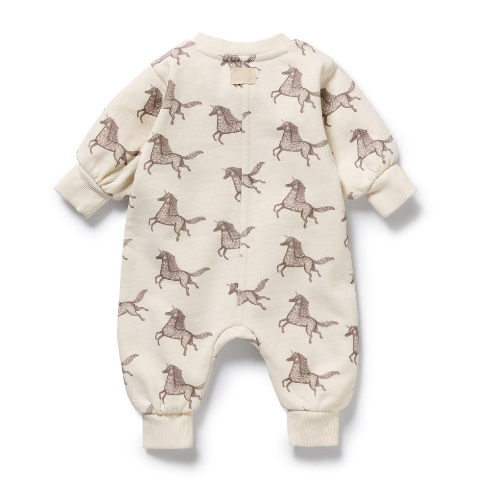 Little Unicorn Organic Terry Growsuit
