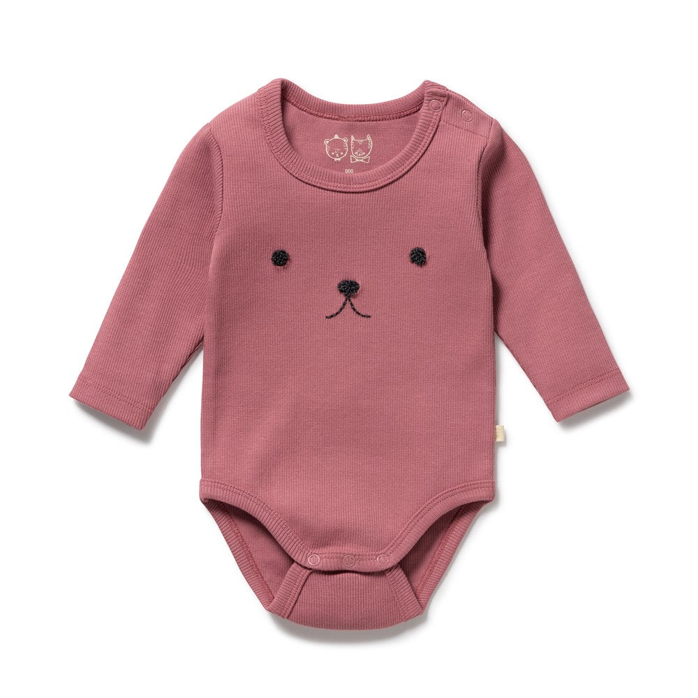 Plum Organic Rib long-sleeved Bodysuit