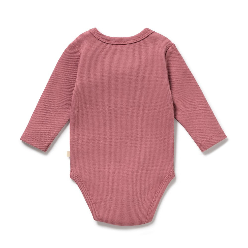 Plum Organic Rib long-sleeved Bodysuit