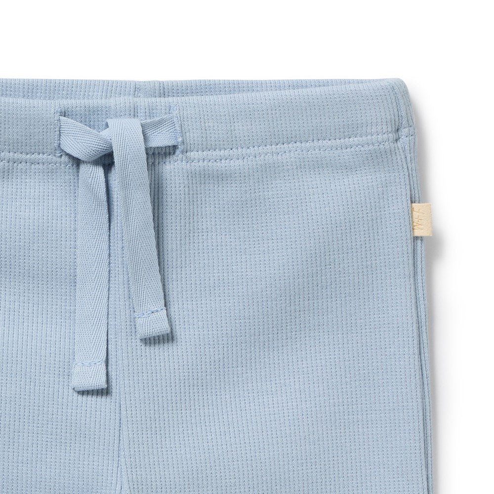 Storm Blue Organic Rib Legging