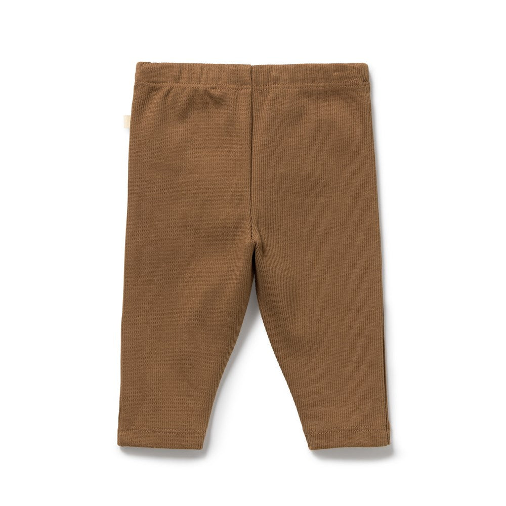 Nutmeg Organic Rib Legging