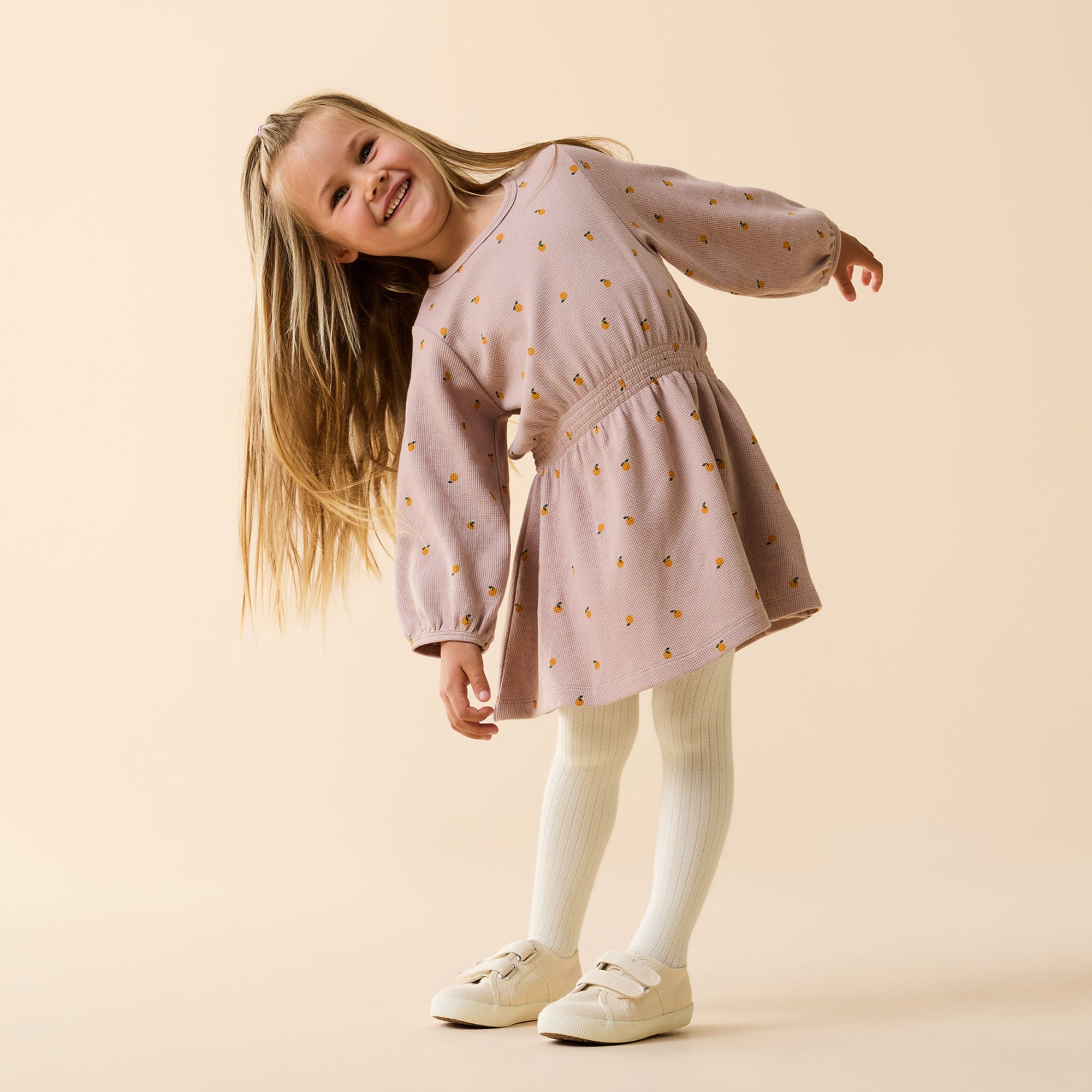 Mini Mando Organic Waffle Dress