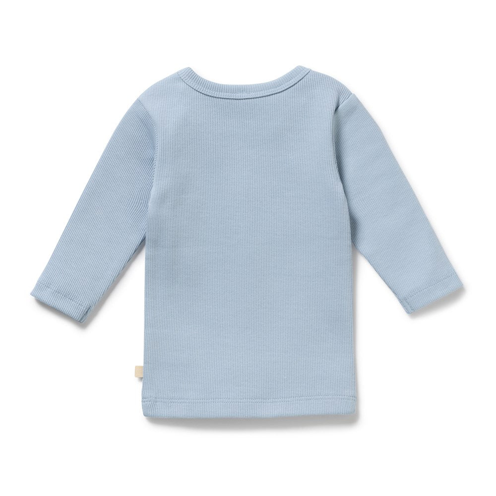 Storm Blue Organic Rib Top