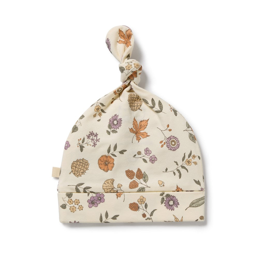 Maple Glow Organic Knot Hat