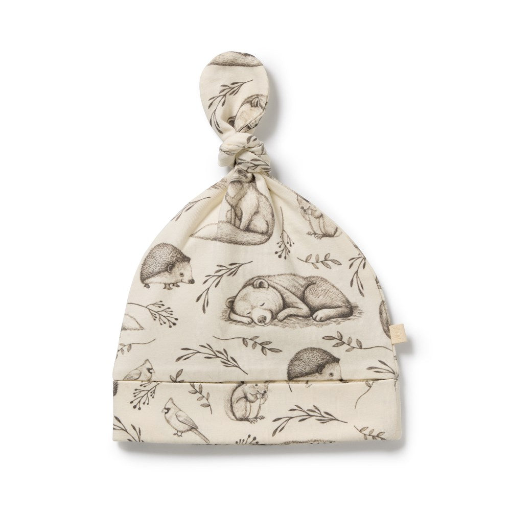 Foxglove Forest Organic Knot Hat