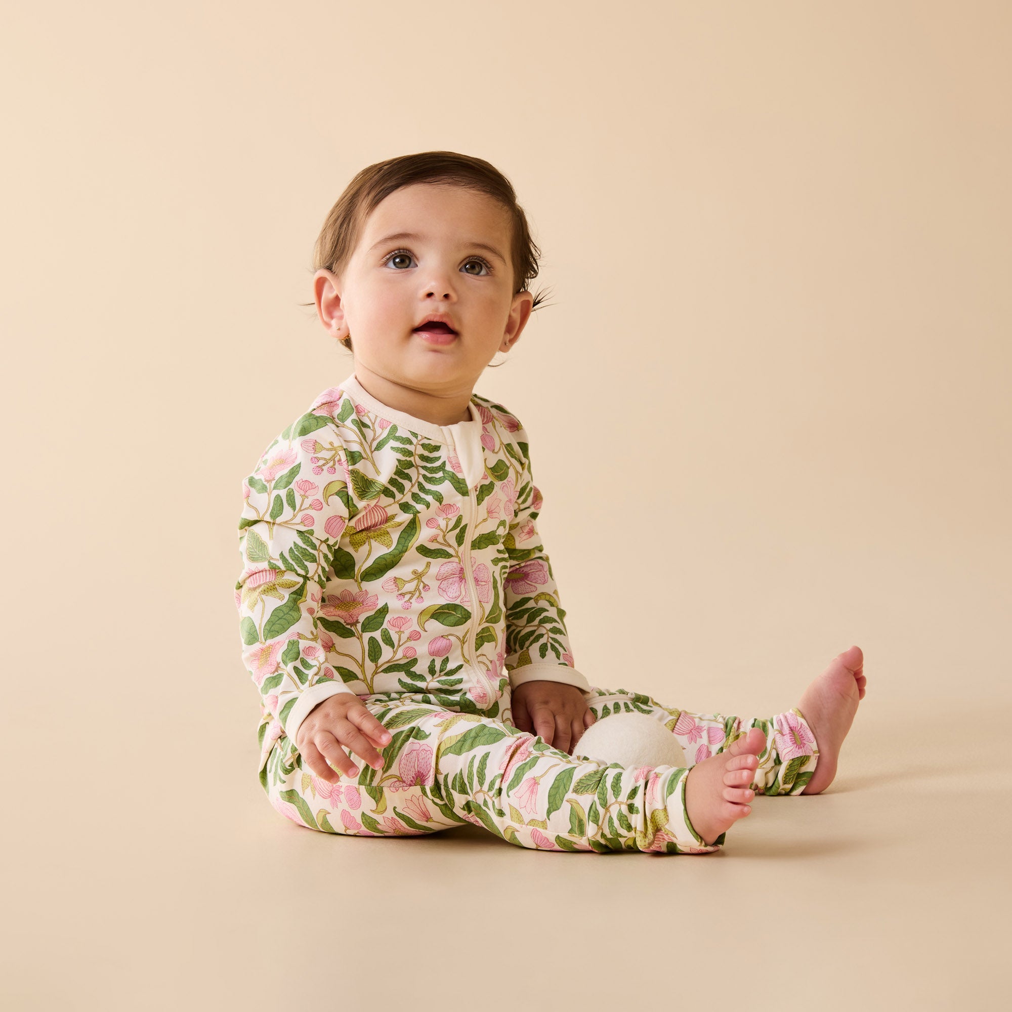 Ma Fleur Organic Zipsuit with Feet