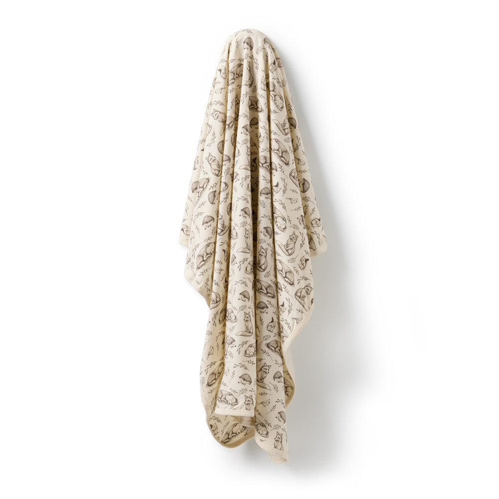 Foxglove Forest Organic Bunny Rug