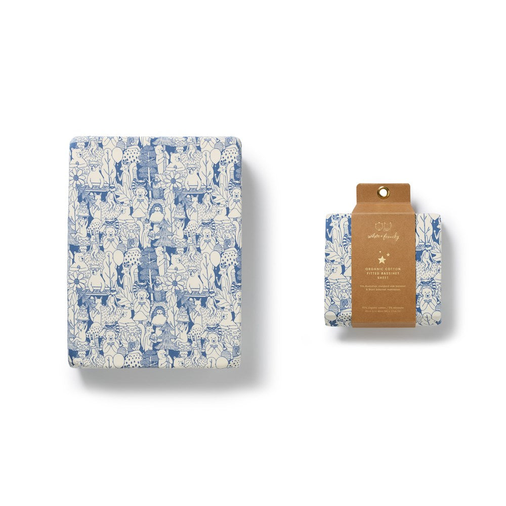 Woodland Adventures Organic Bassinet Sheet