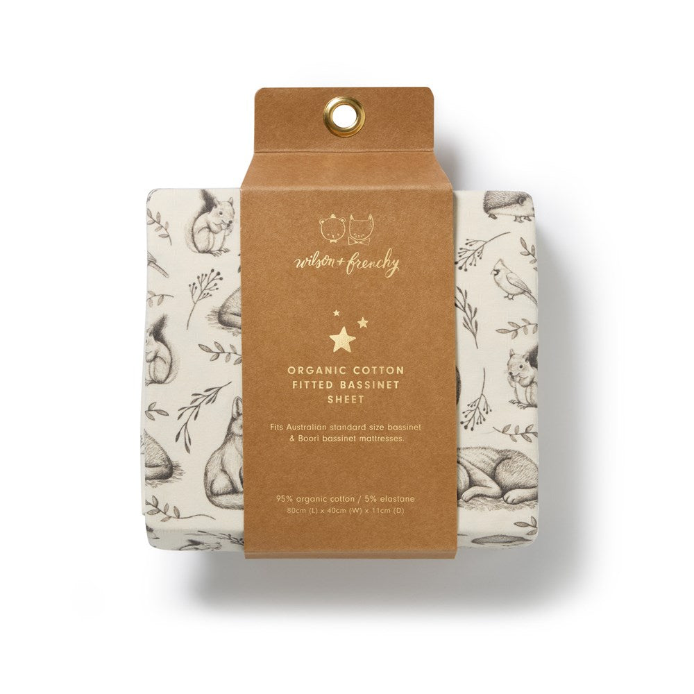 Foxglove Forest Organic Bassinet Sheet