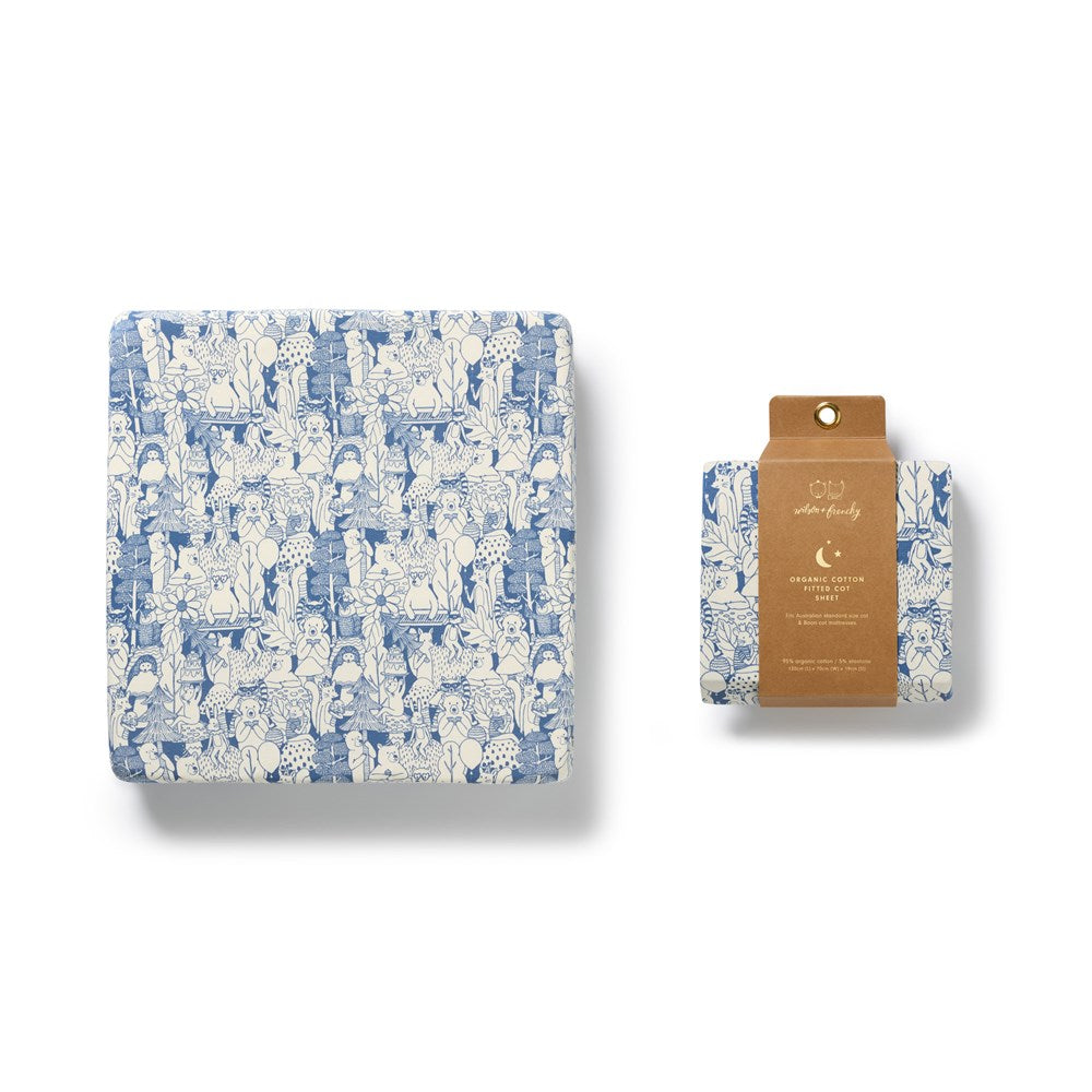 Woodland Adventures Organic Cot Sheet