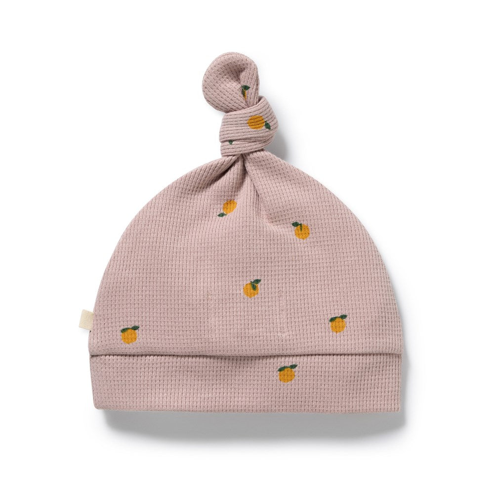 Mini Mando Organic Waffle Knot Hat