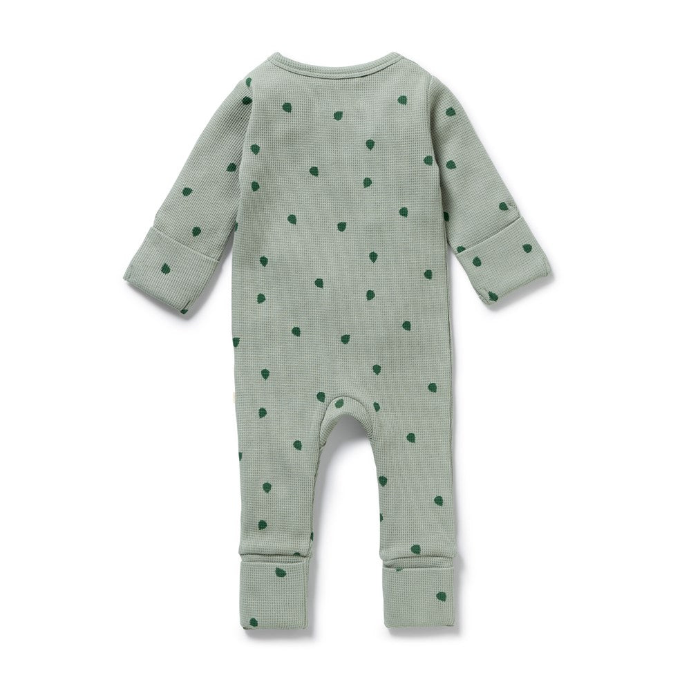 Tumbletwig Organic Waffle Zipsuit