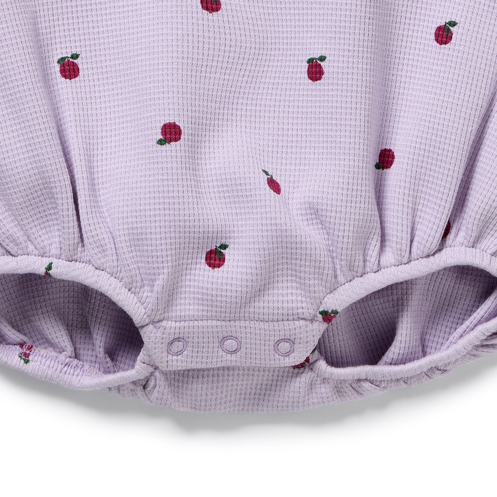 Berry Plums Organic Waffle Bodysuit