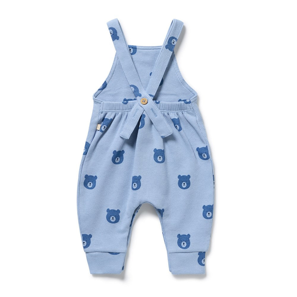 Bear Hugs Organic Waffle Overall