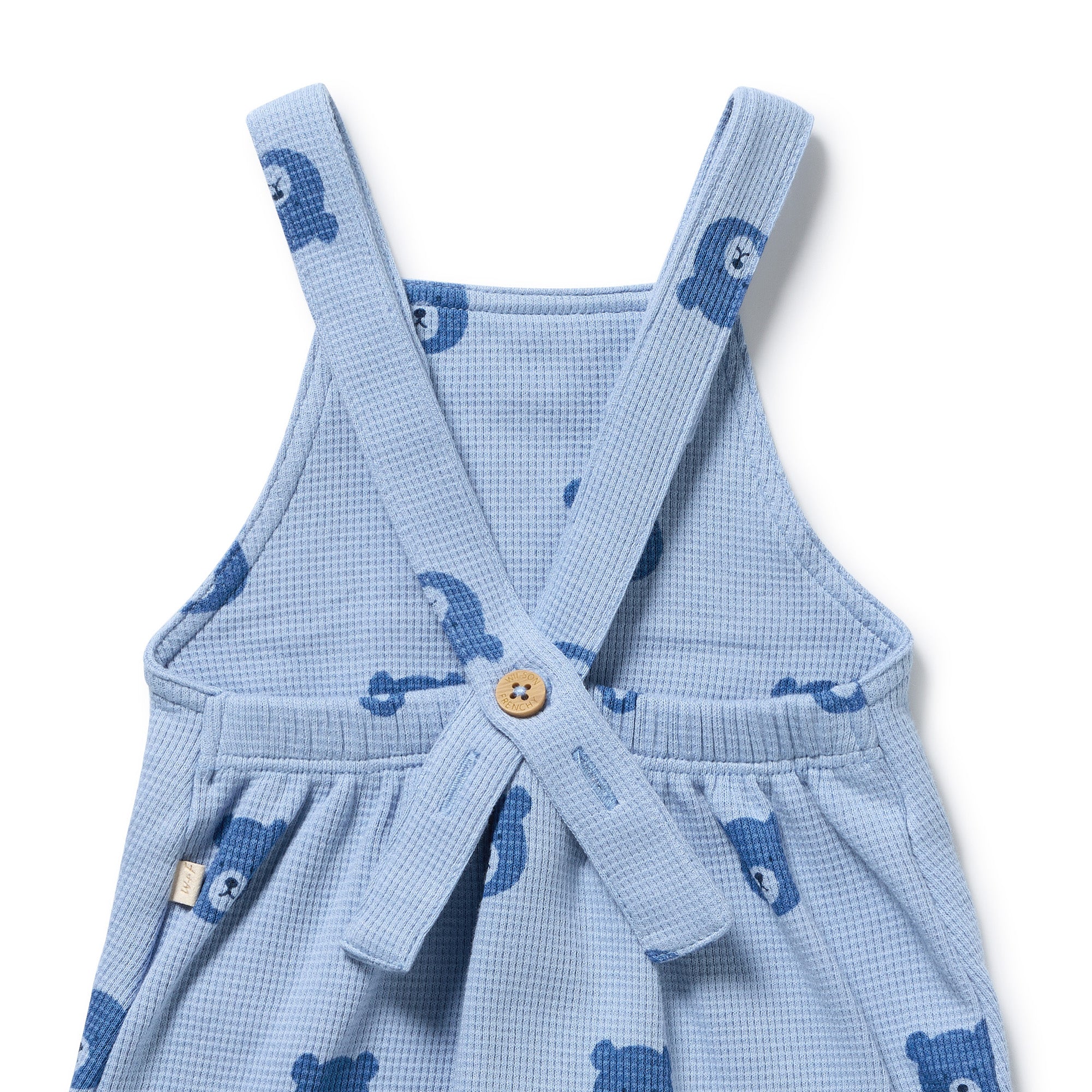 Bear Hugs Organic Waffle Overall