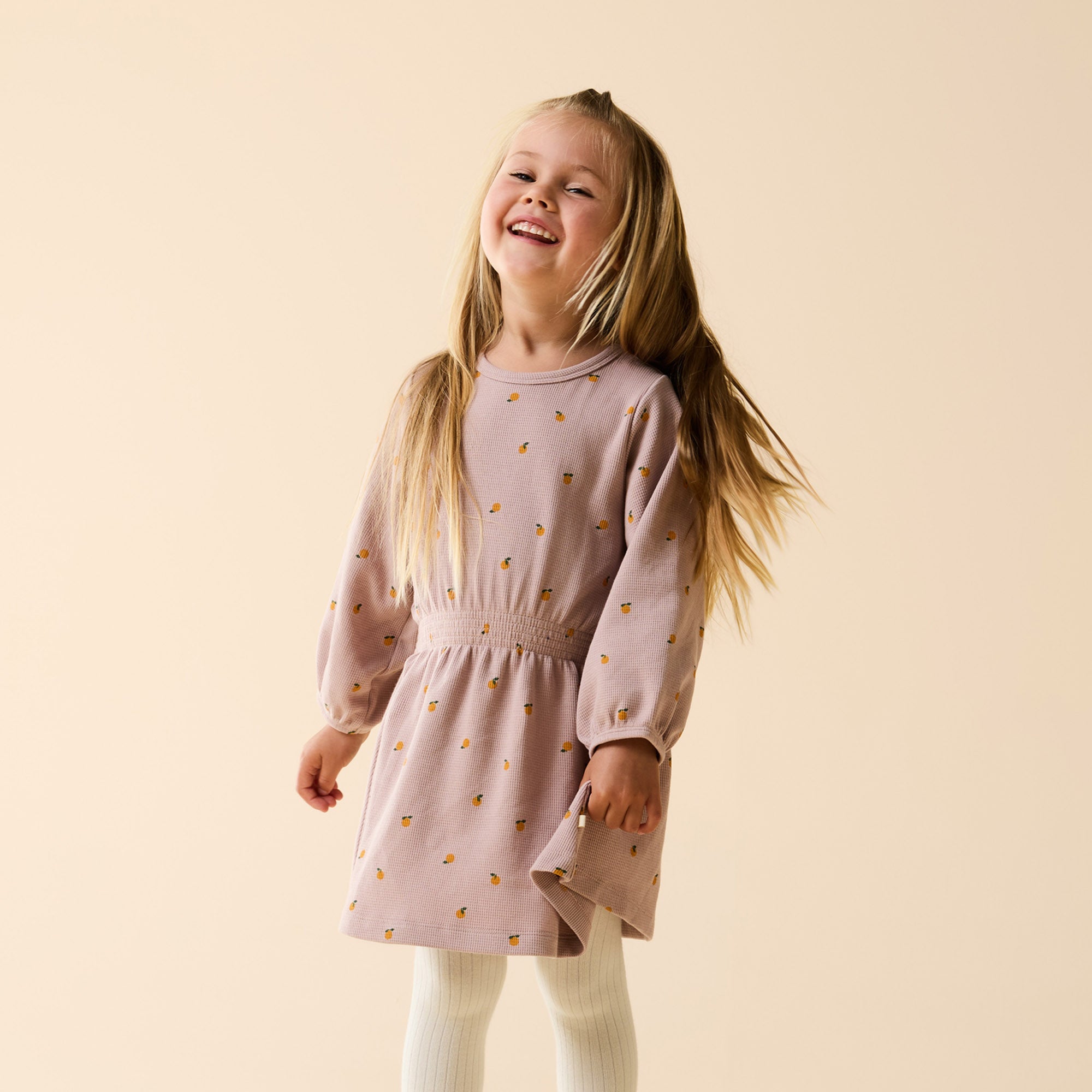 Mini Mando Organic Waffle Dress