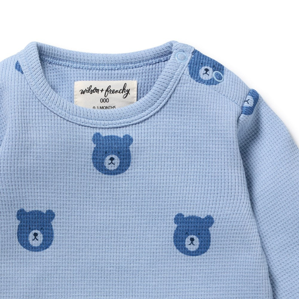 Bear Hugs Organic Waffle Top