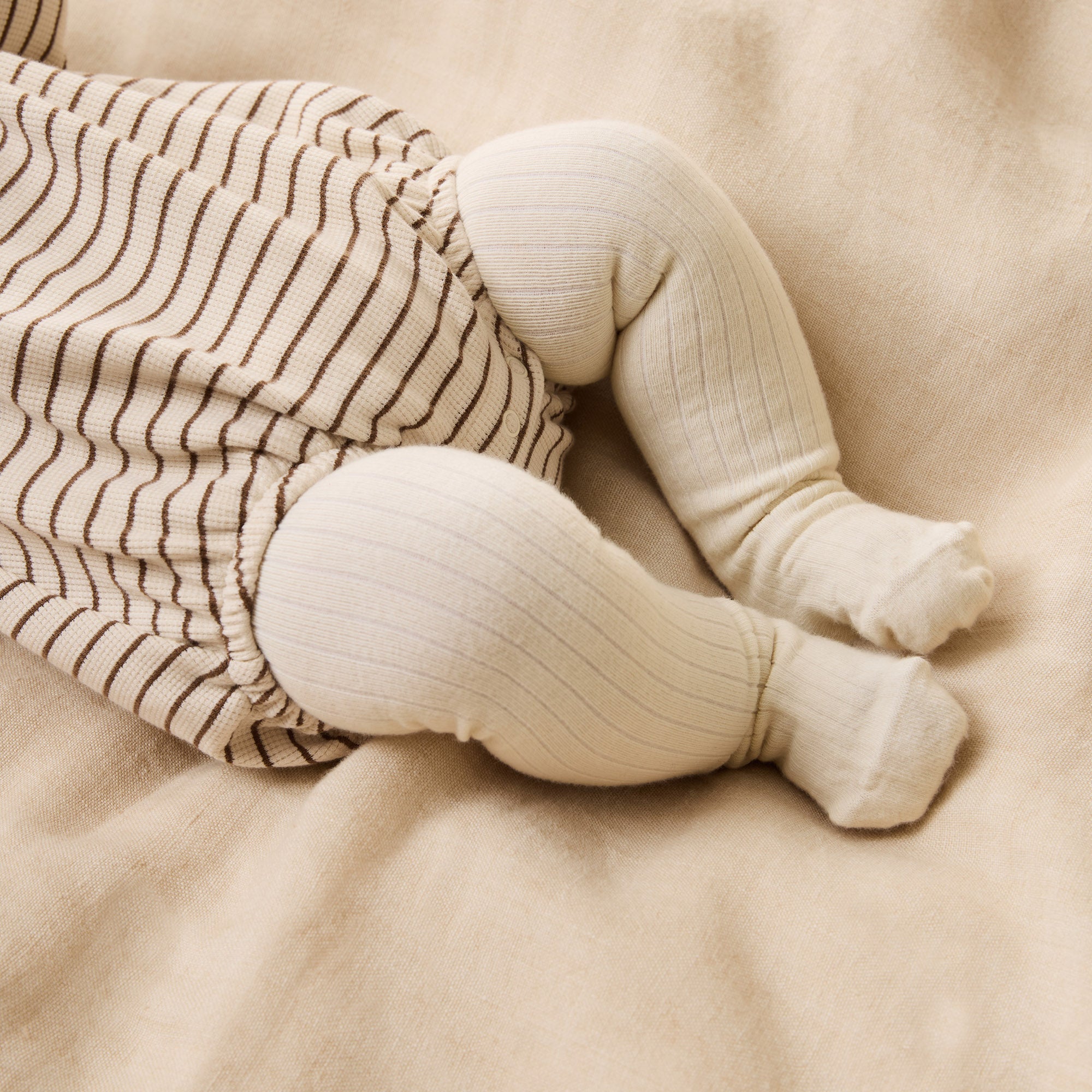 Buttermilk Organic Ribbed Tights