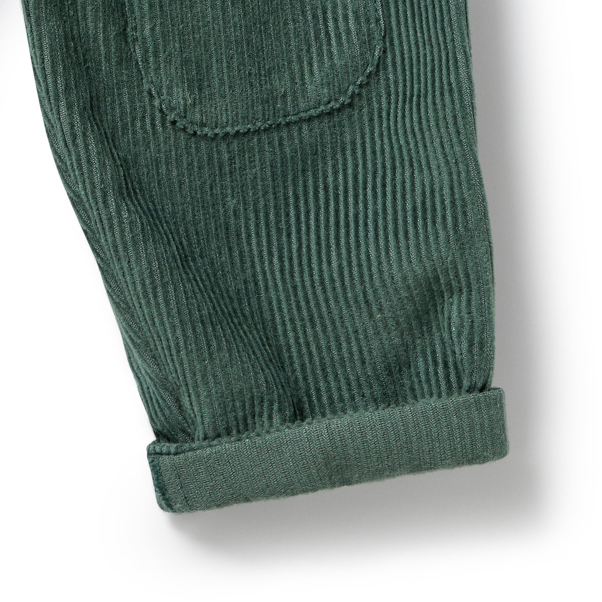 Moss Green Organic Cord Pant