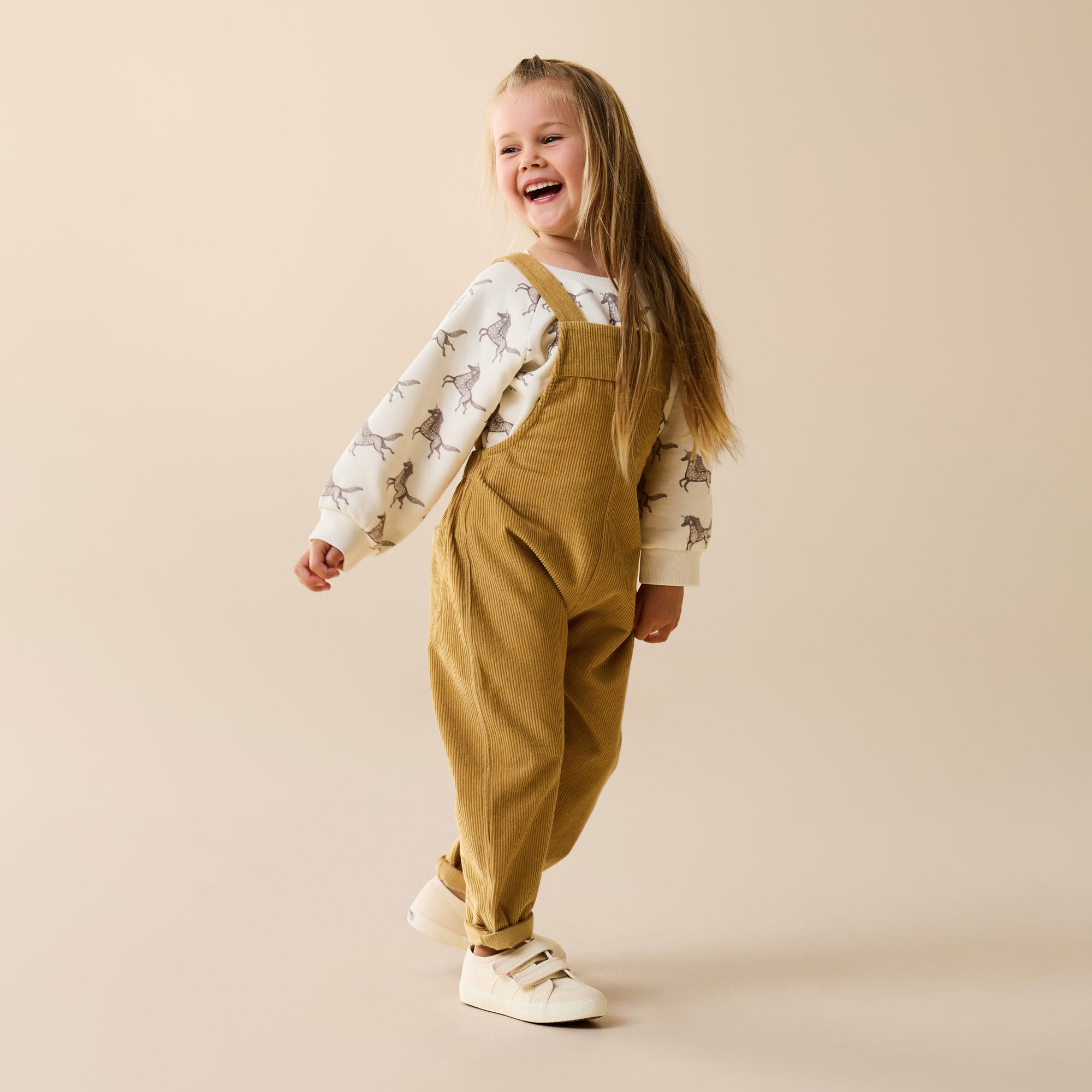 Amber Glow Organic Cord Overall
