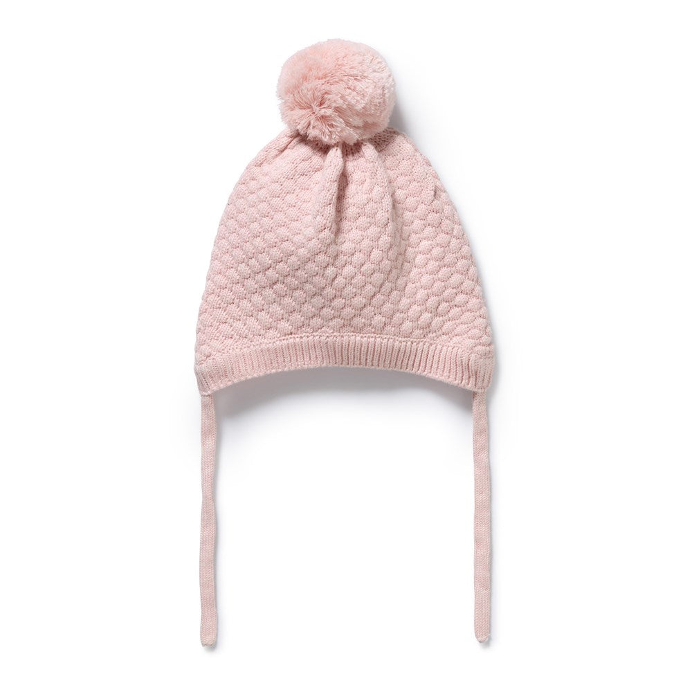 Marshmallow Organic Knitted Bubble Bonnet