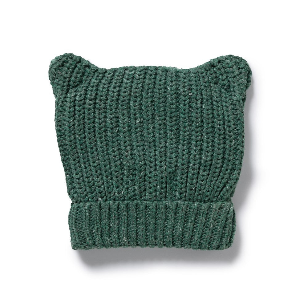 Clover Organic Knitted Bear Hat