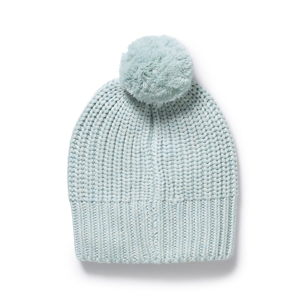 Cloud Blue Organic Knitted Hat