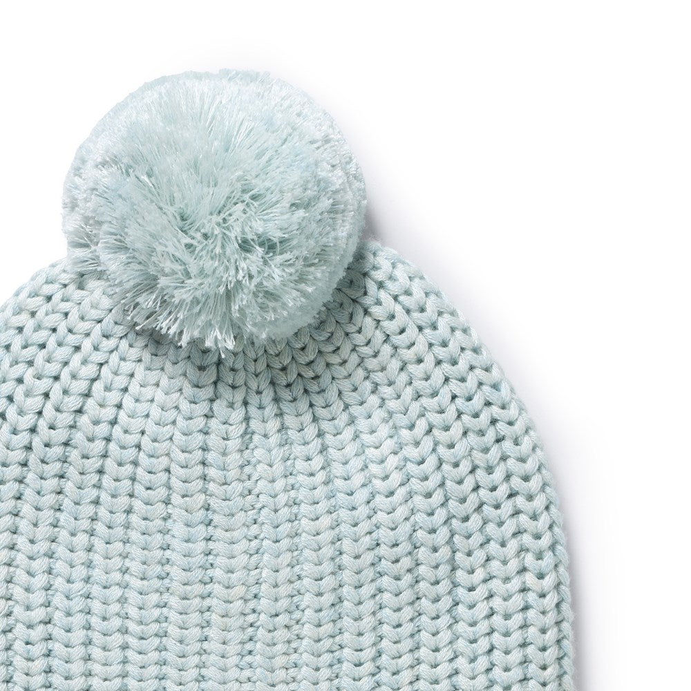Cloud Blue Organic Knitted Hat