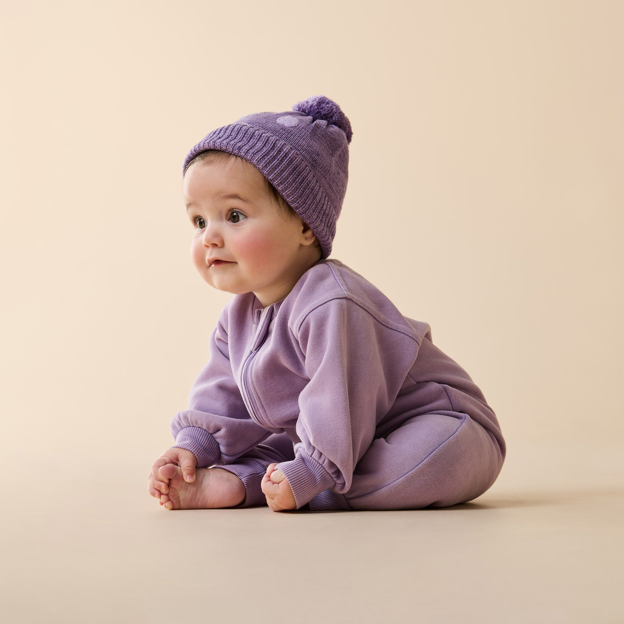 Mulberry Organic Knitted Bauble Hat