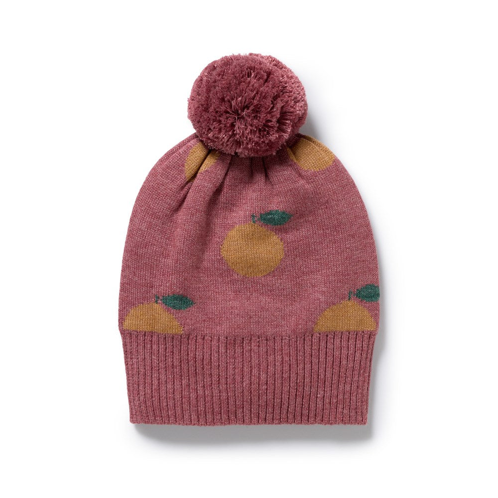 Clementine Organic Knitted Jacquard Hat