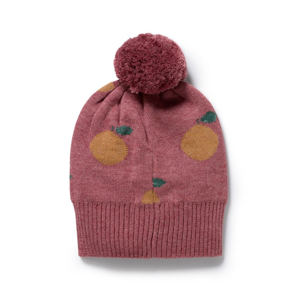 Clementine Organic Knitted Jacquard Hat