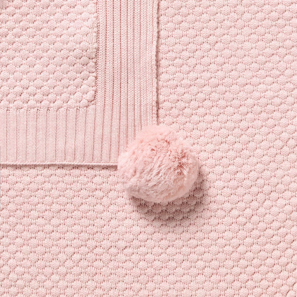 Marshmallow Organic Knitted Bubble Blanket