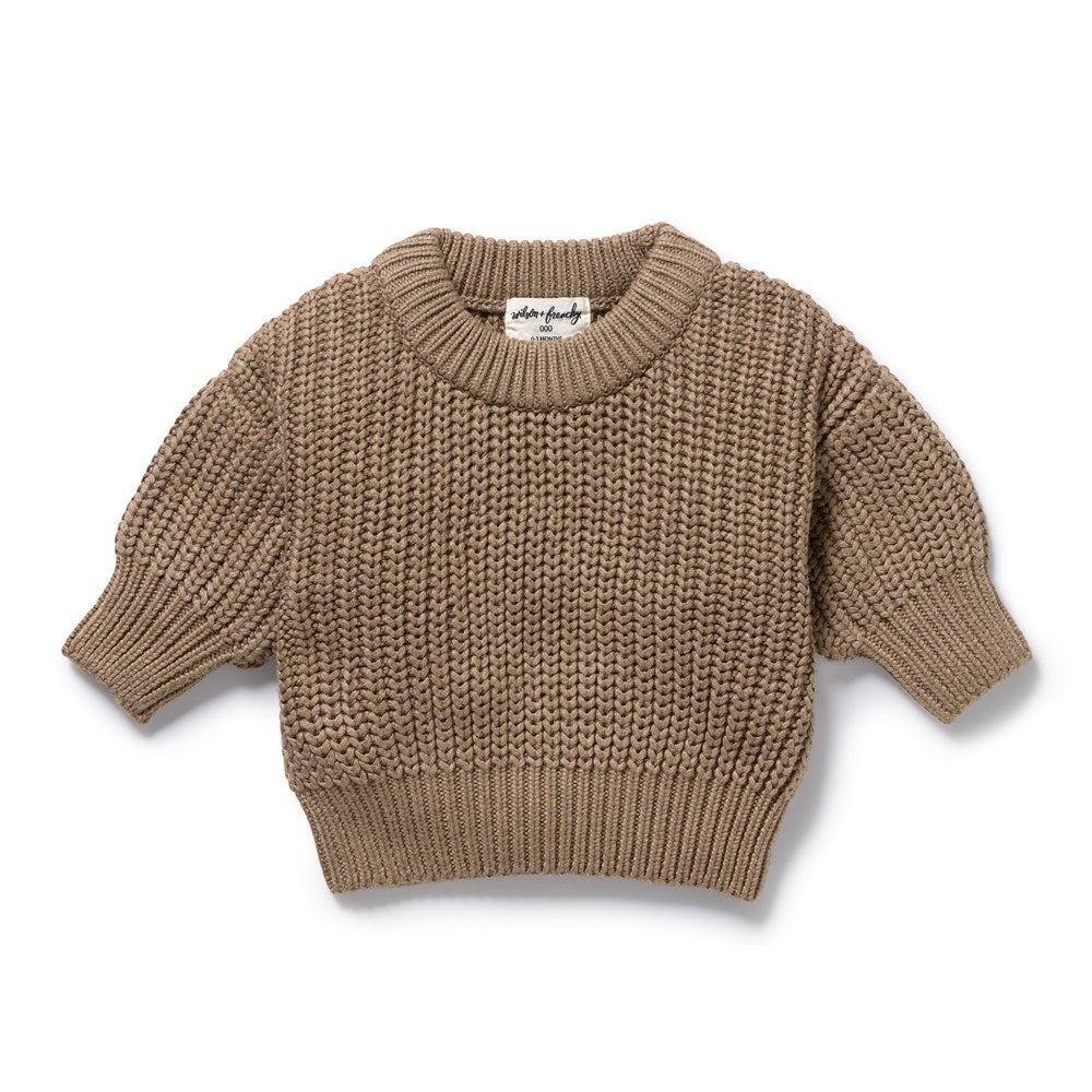 Chestnut Organic Knitted Jumper