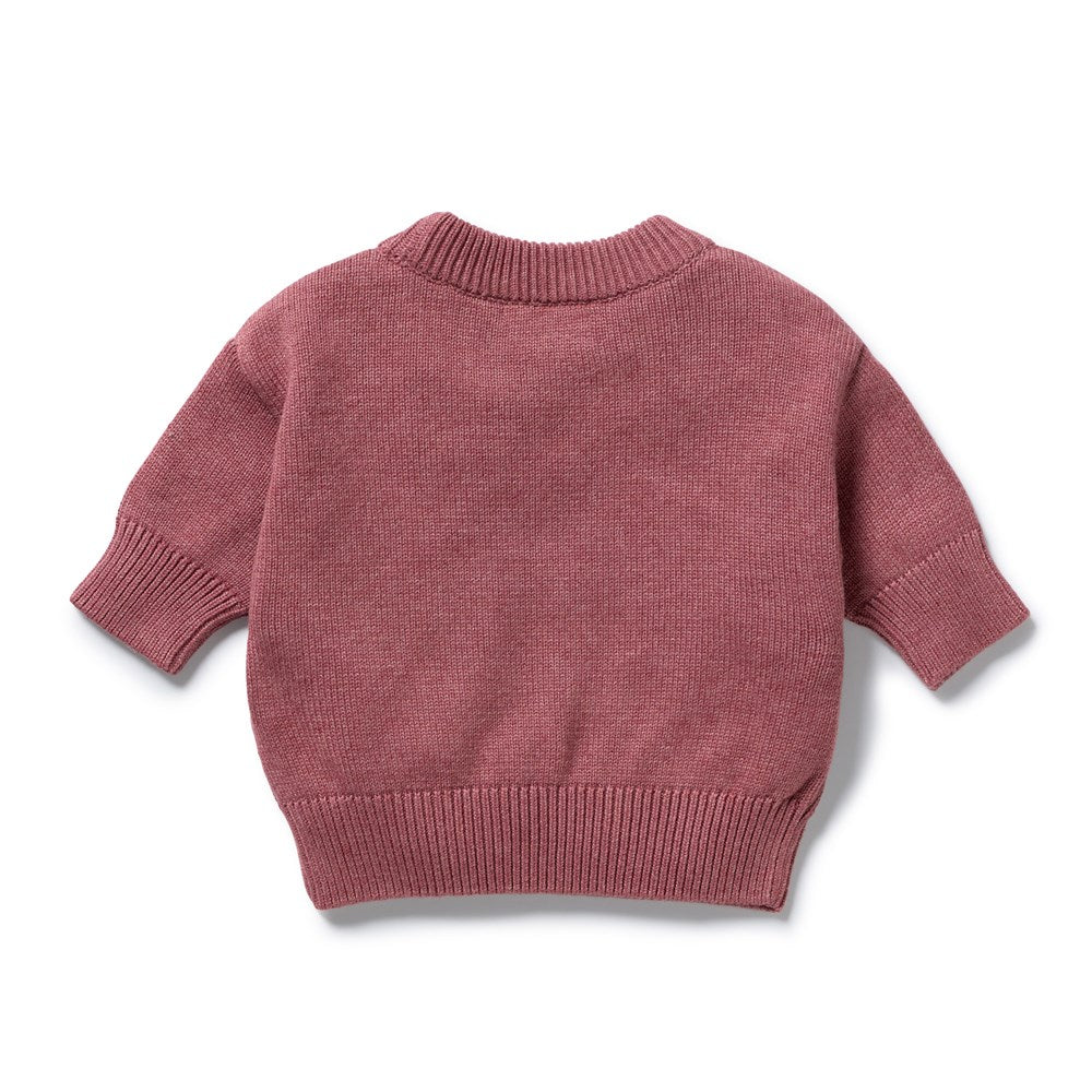 Rhubarb Organic Knitted Bauble Jumper