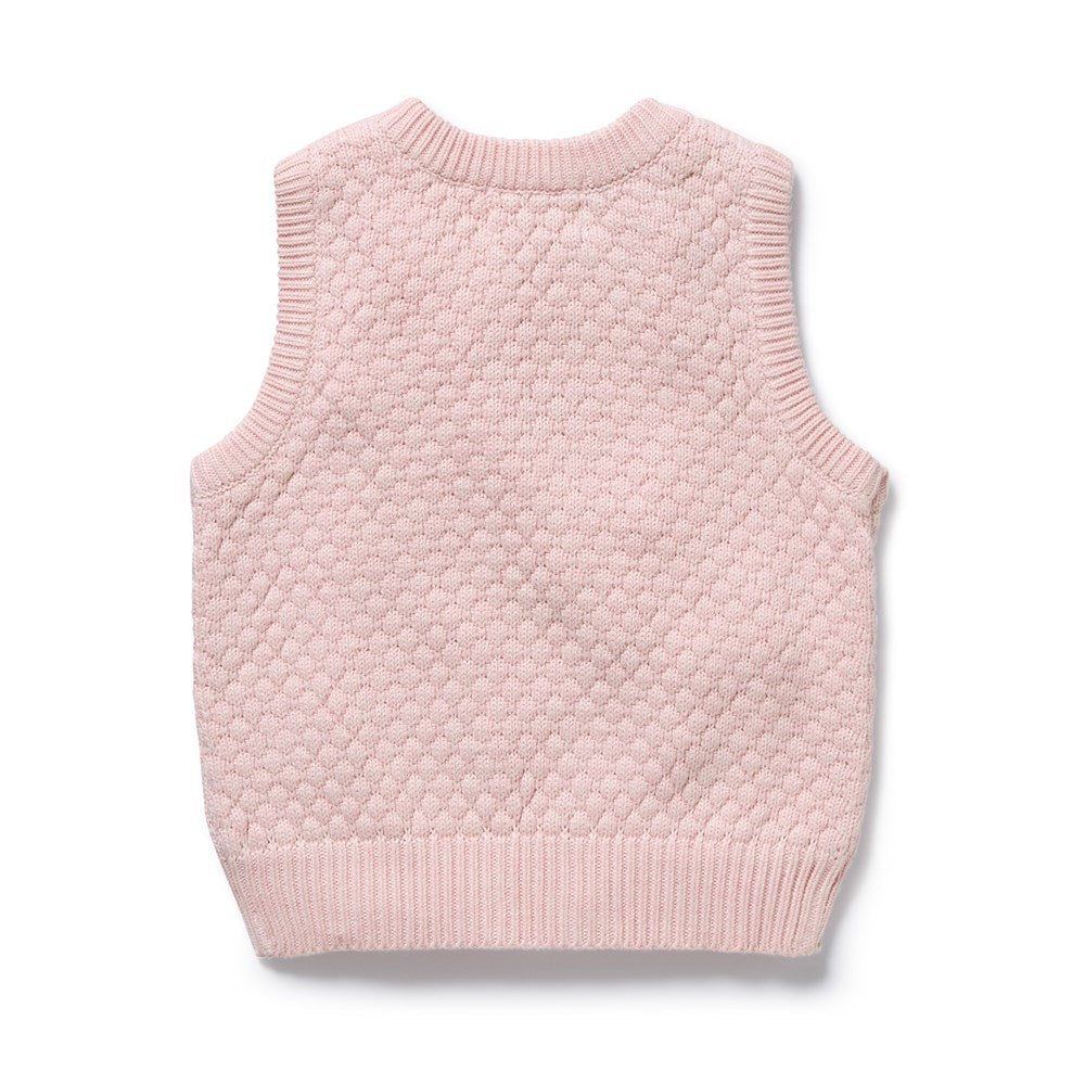 Marshmallow Organic Knitted Bubble Vest