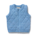 Frosted Blue Organic Knitted Vest