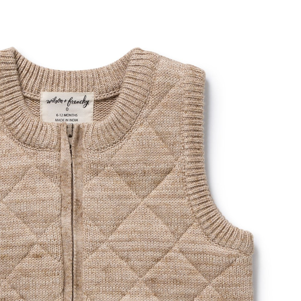 Sandstone Organic Knitted Vest