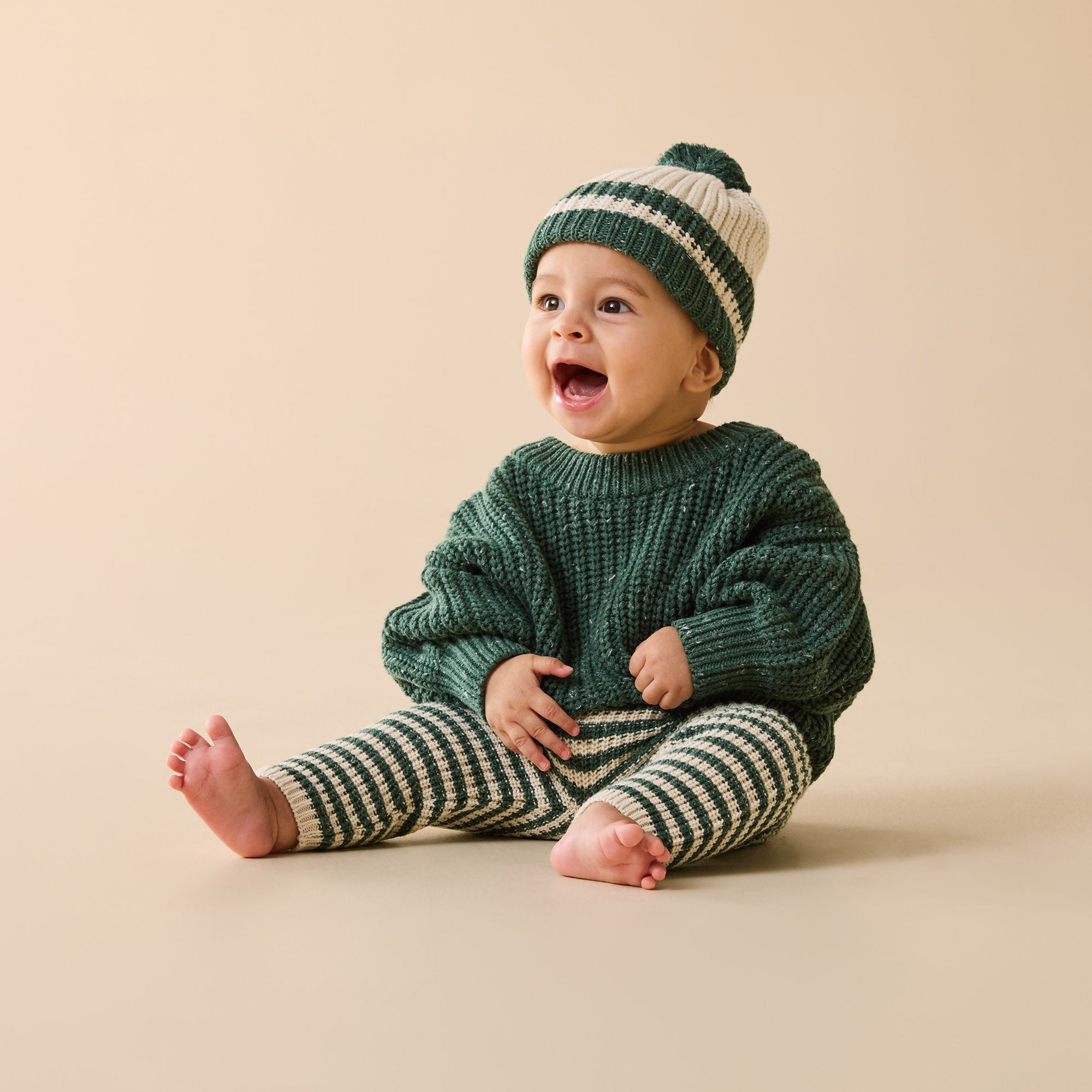 Clover Organic Knitted Stripe Legging