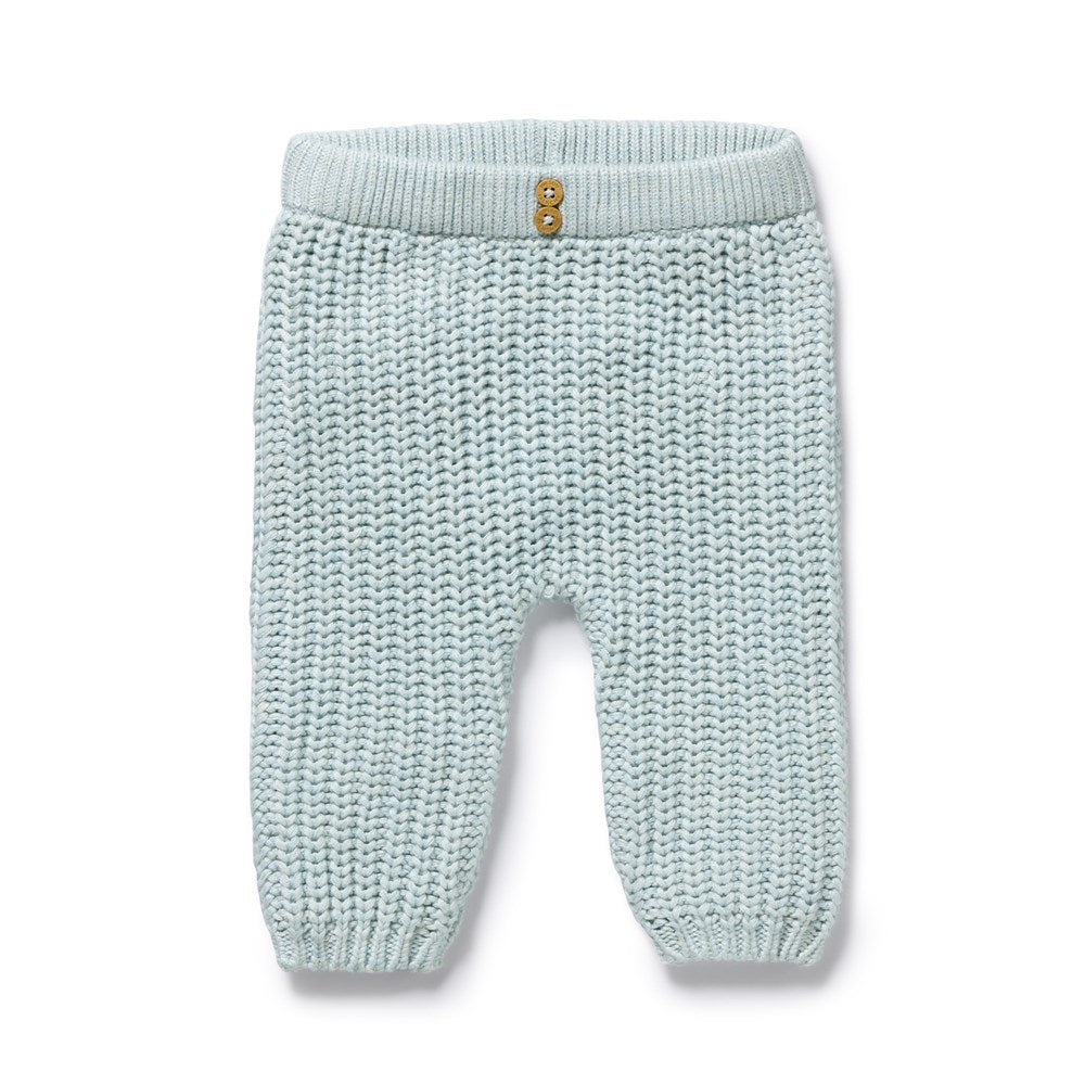 Cloud Blue Organic Knitted Legging