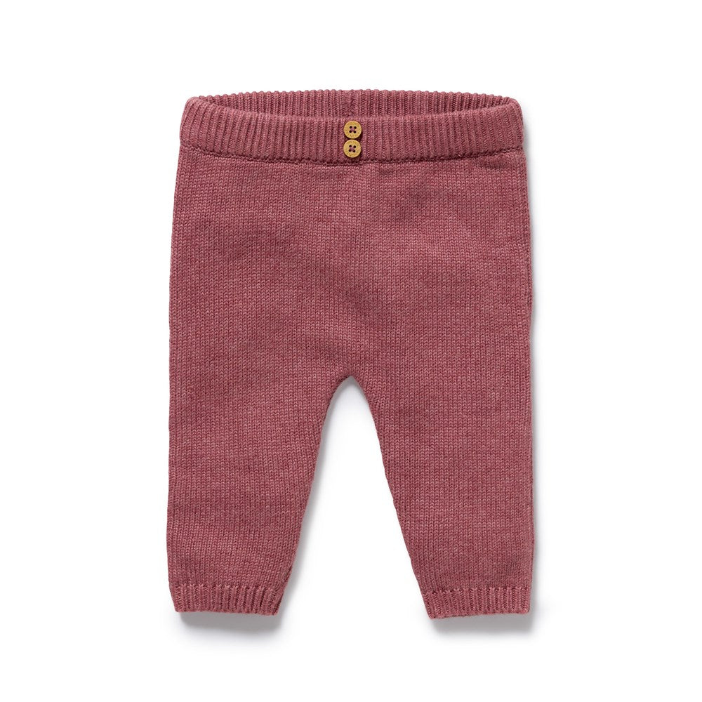Rhubarb Organic Knitted Legging