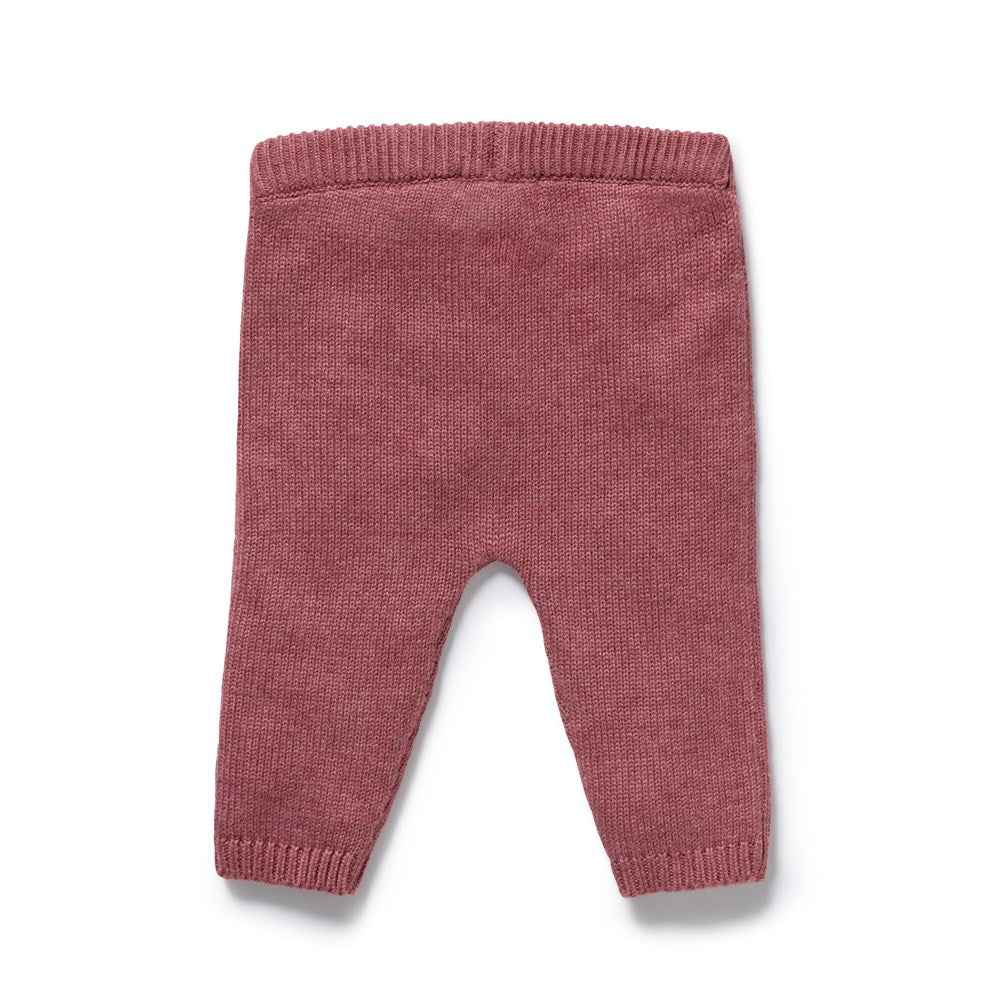 Rhubarb Organic Knitted Legging