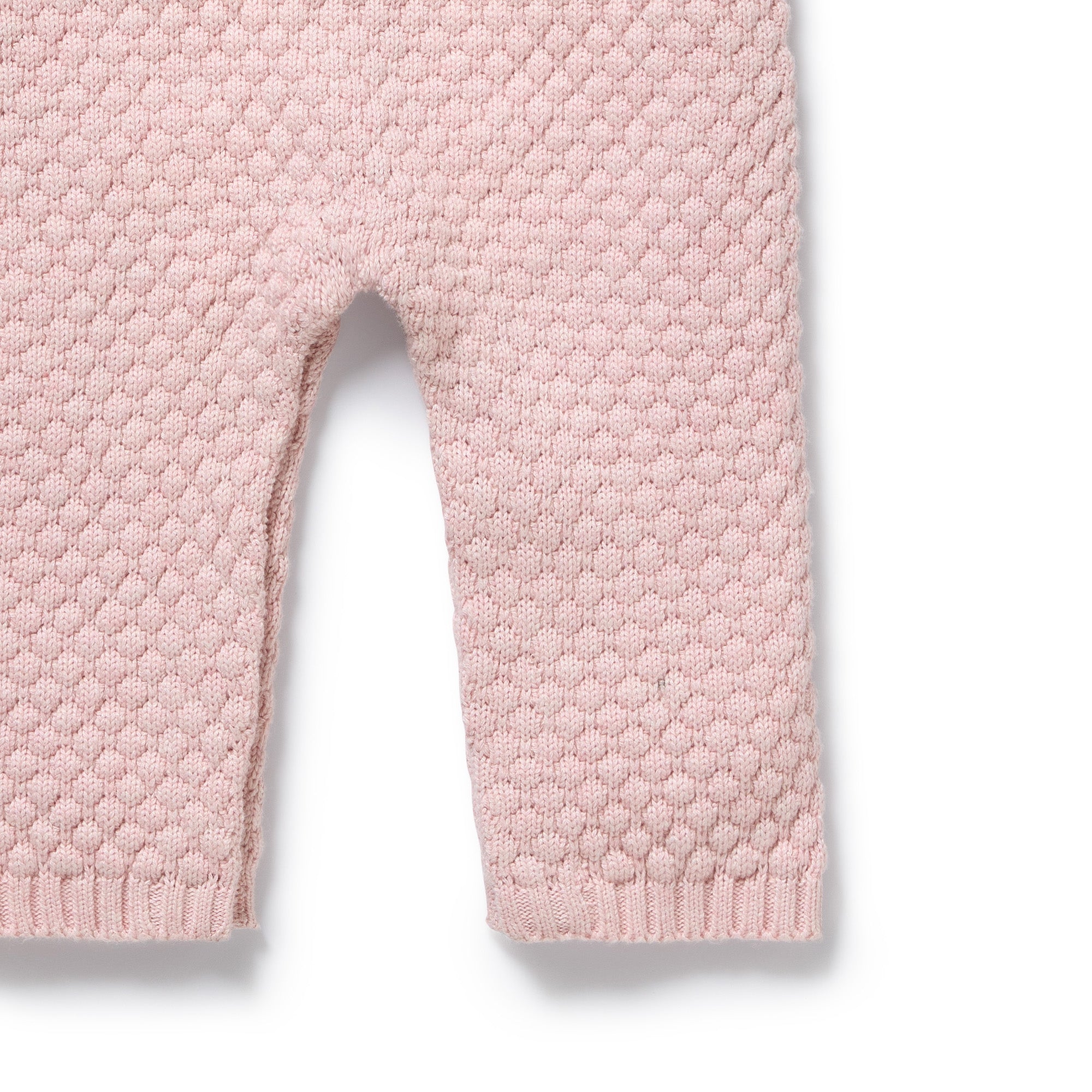 Marshmallow Organic Knitted Bubble Ruffle Overall