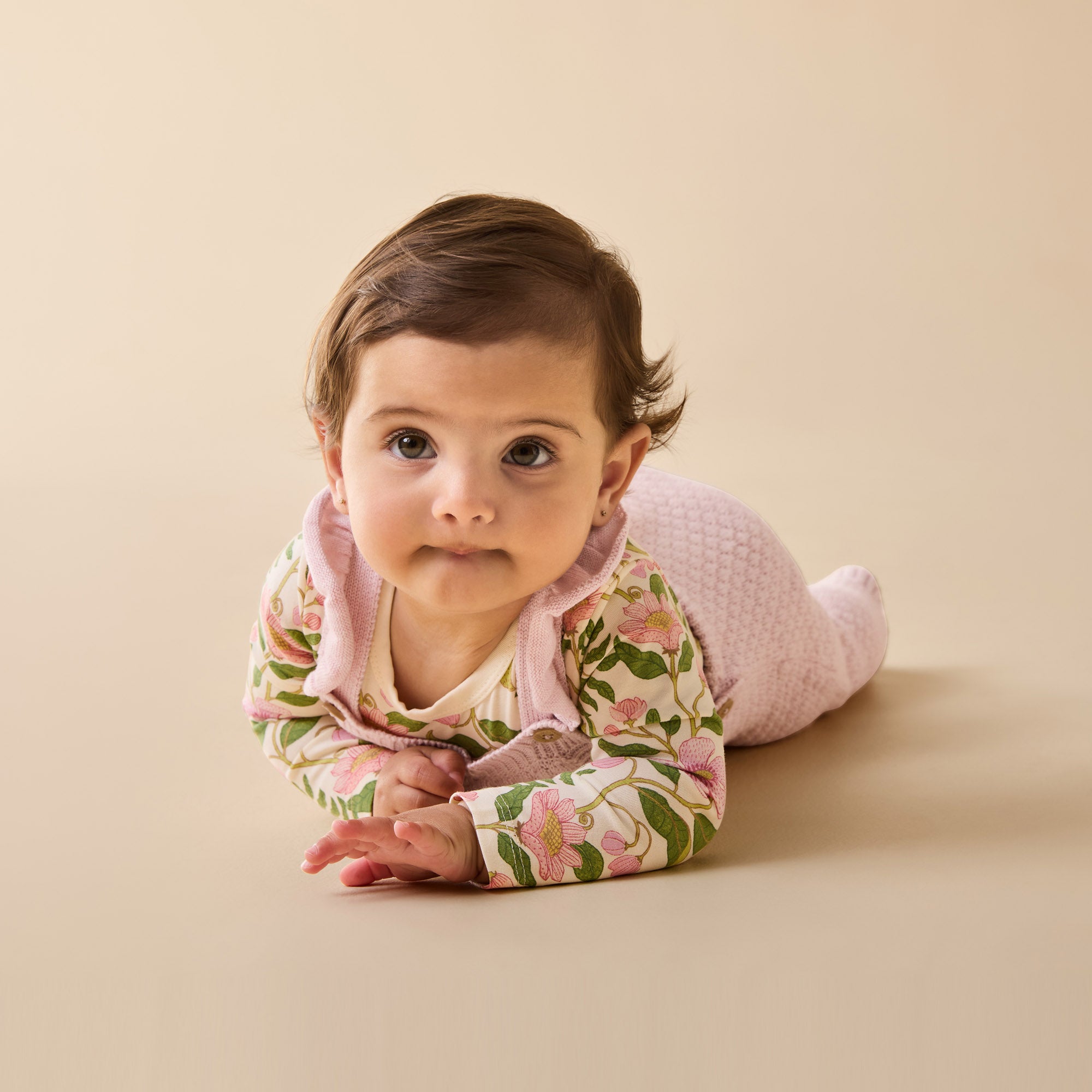 Marshmallow Organic Knitted Bubble Ruffle Overall