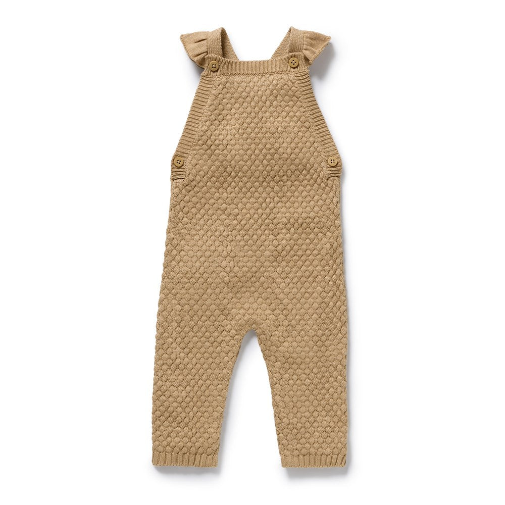 Oat Organic Knitted Bubble Ruffle Overall