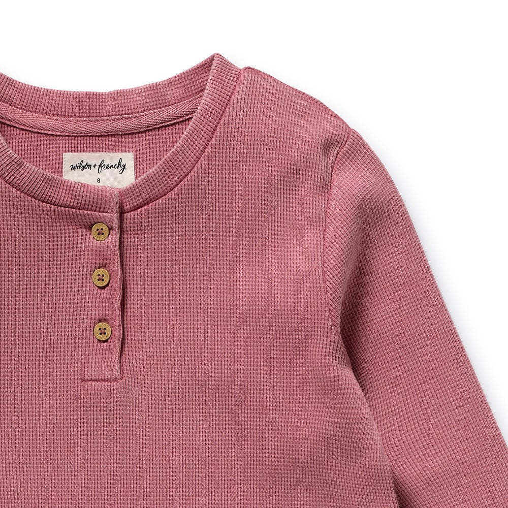 Plum Organic Waffle Henley Pyjamas